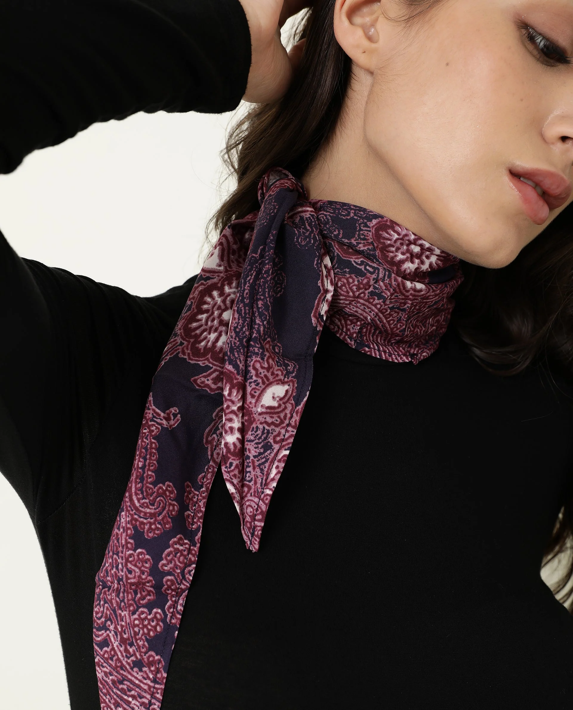 Rareism Women's Johnson Pink Floral Print Scarf - Image 4